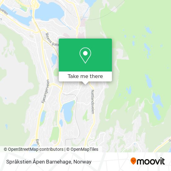 Språkstien Åpen Barnehage map