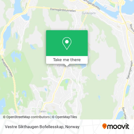 Vestre Sikthaugen Bofellesskap map