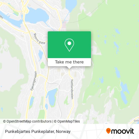 Punkebjartes Punkeplater map