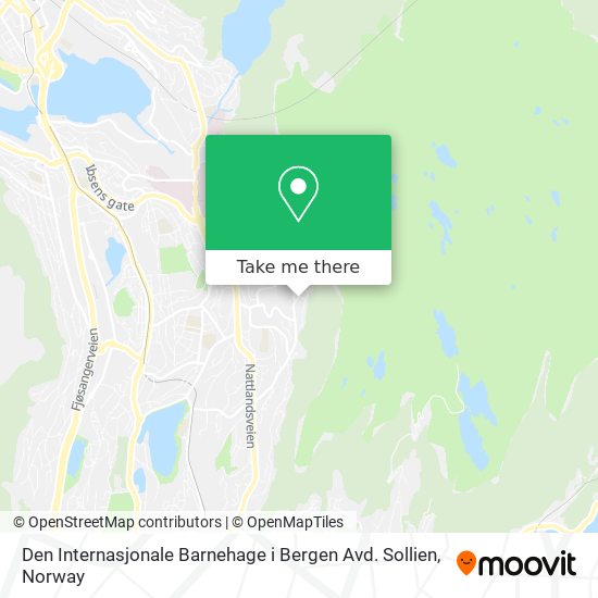 Den Internasjonale Barnehage i Bergen Avd. Sollien map