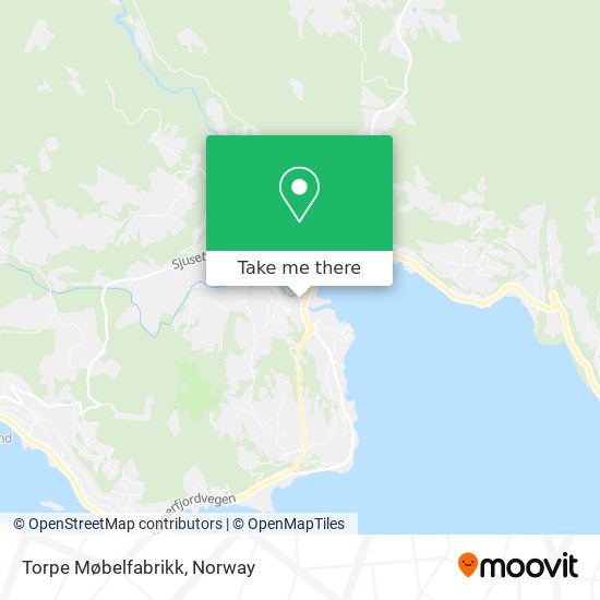 Torpe Møbelfabrikk map