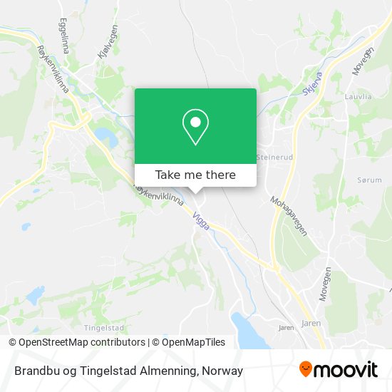 Brandbu og Tingelstad Almenning map