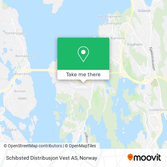 Schibsted Distribusjon Vest AS map