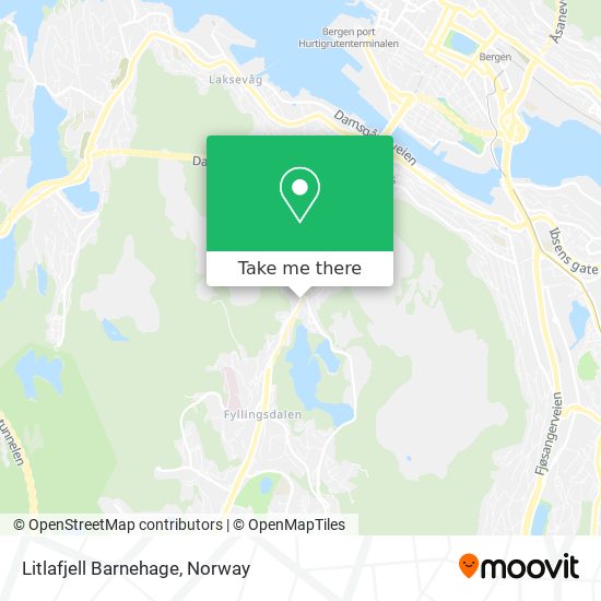 Litlafjell Barnehage map