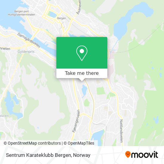 Sentrum Karateklubb Bergen map
