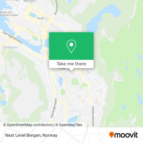 Next Level Bergen map