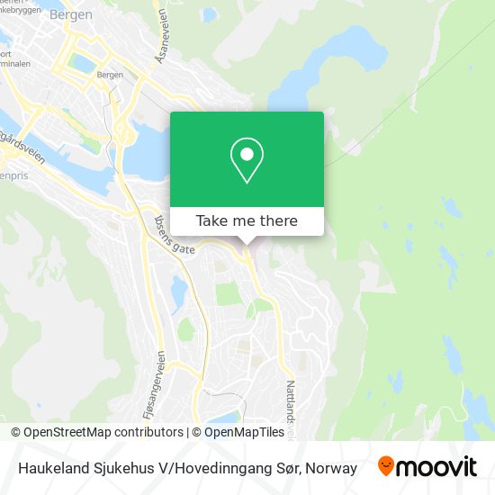 Haukeland Sjukehus V / Hovedinngang Sør map