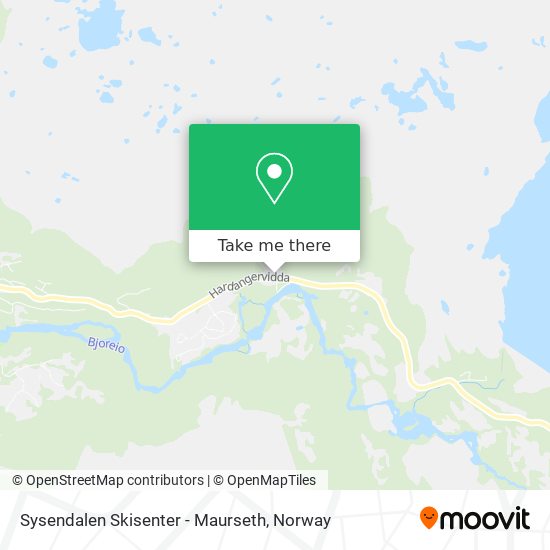 Sysendalen Skisenter - Maurseth map
