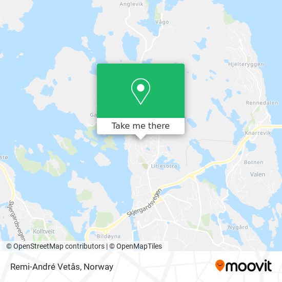 Remi-André Vetås map