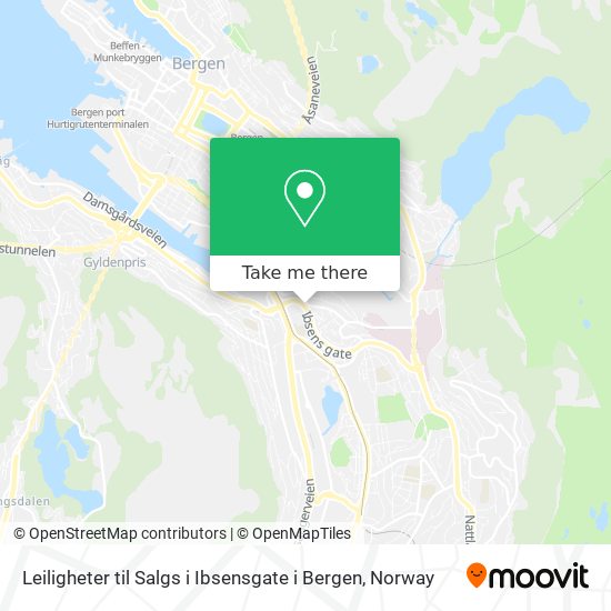 Leiligheter til Salgs i Ibsensgate i Bergen map