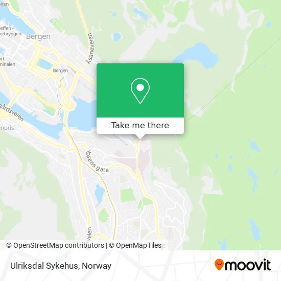 Ulriksdal Sykehus map