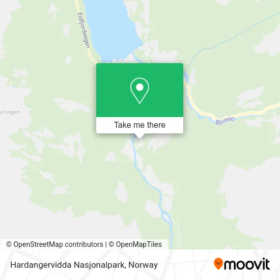 Hardangervidda Nasjonalpark map
