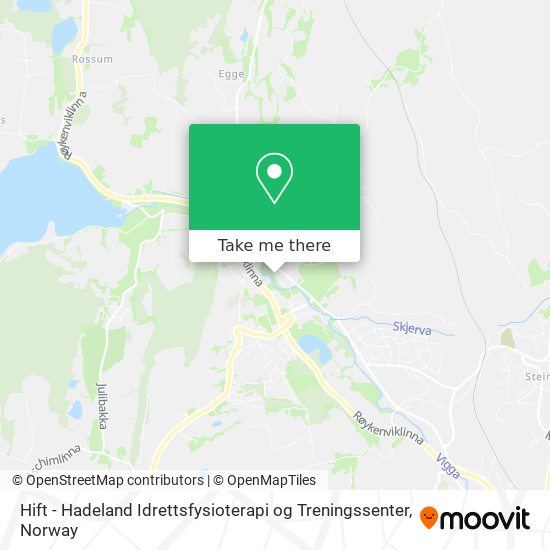 Hift - Hadeland Idrettsfysioterapi og Treningssenter map