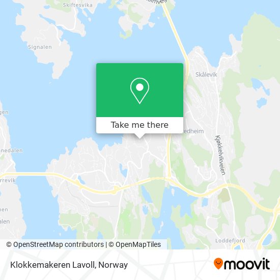 Klokkemakeren Lavoll map