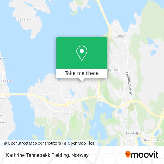 Kathrine Tennebekk Fielding map