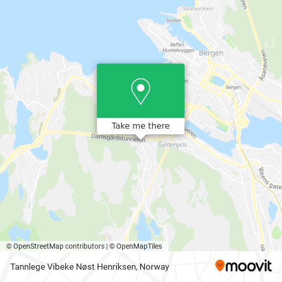 Tannlege Vibeke Nøst Henriksen map