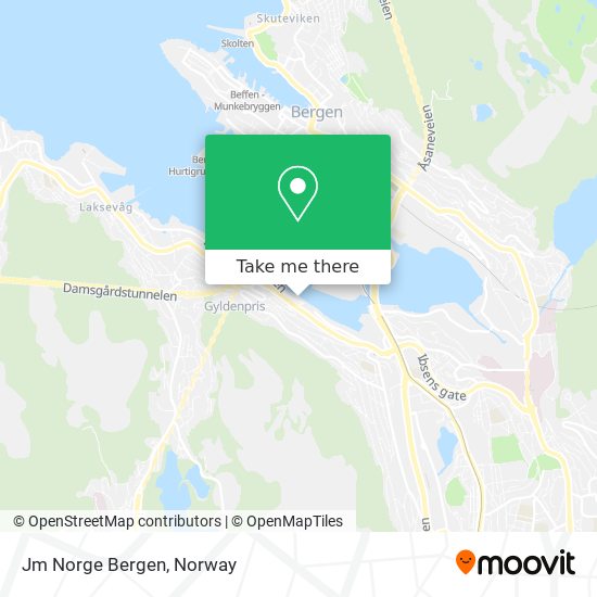 Jm Norge Bergen map