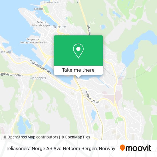 Teliasonera Norge AS Avd Netcom Bergen map