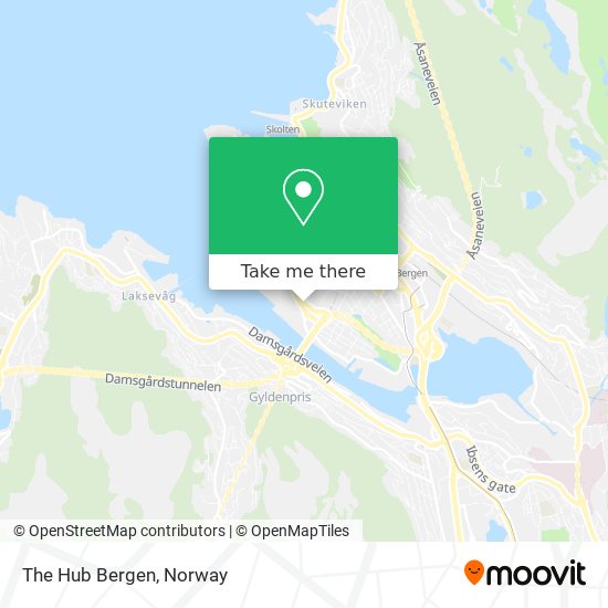 The Hub Bergen map