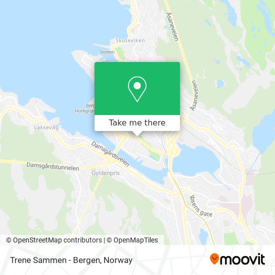Trene Sammen - Bergen map