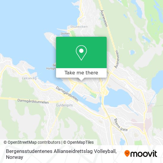 Bergensstudentenes Allianseidrettslag Volleyball map