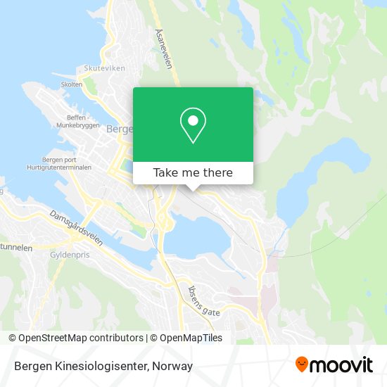 Bergen Kinesiologisenter map