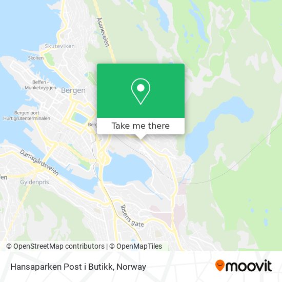 Hansaparken Post i Butikk map