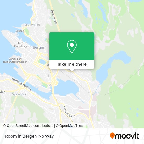 Room in Bergen map