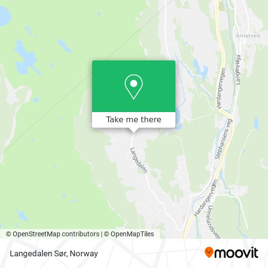 Langedalen Sør map