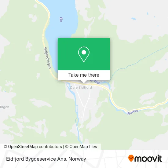Eidfjord Bygdeservice Ans map