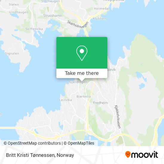 Britt Kristi Tønnessen map