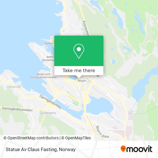 Statue Av Claus Fasting map