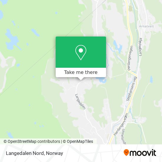 Langedalen Nord map