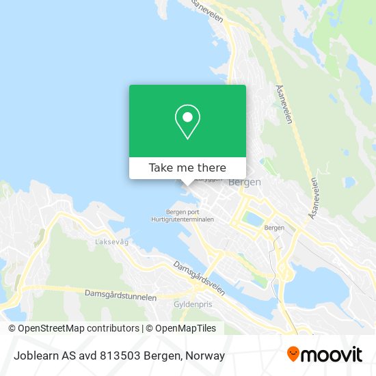 Joblearn AS avd 813503 Bergen map