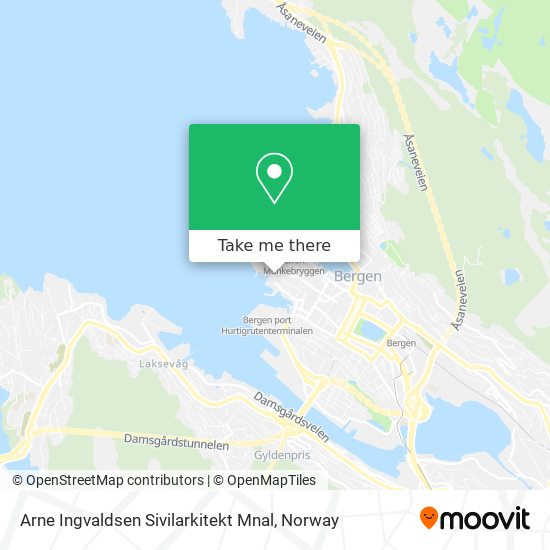 Arne Ingvaldsen Sivilarkitekt Mnal map