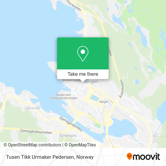 Tusen Tikk Urmaker Pedersen map