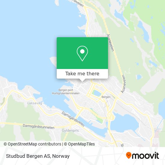 Studbud Bergen AS map