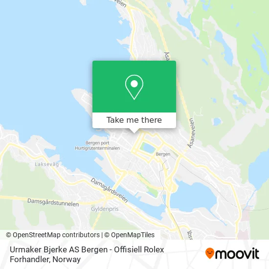 Urmaker Bjerke AS Bergen - Offisiell Rolex Forhandler map