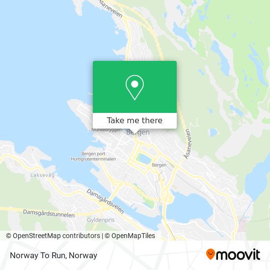Norway To Run map