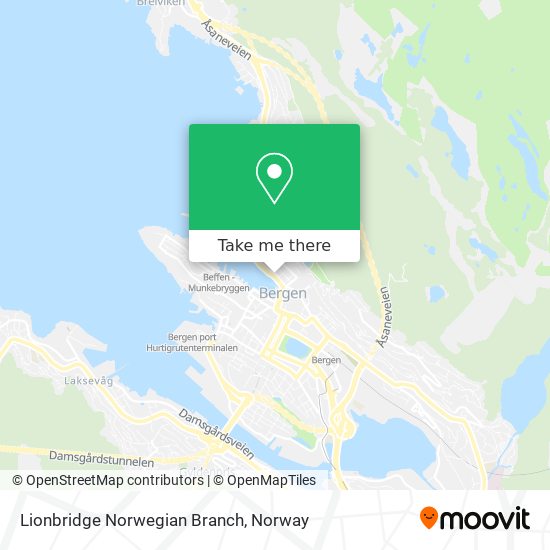 Lionbridge Norwegian Branch map