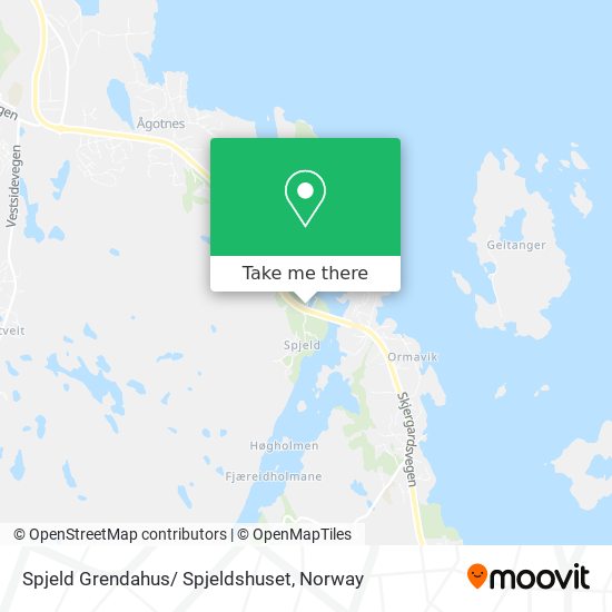 Spjeld Grendahus/ Spjeldshuset map