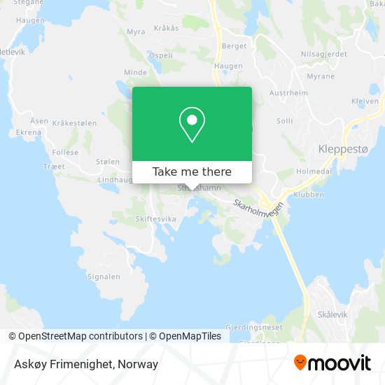 Askøy Frimenighet map