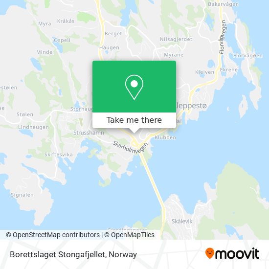 Borettslaget Stongafjellet map
