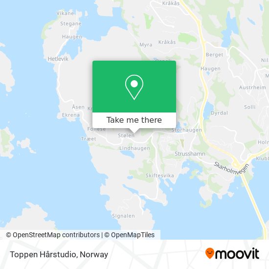 Toppen Hårstudio map