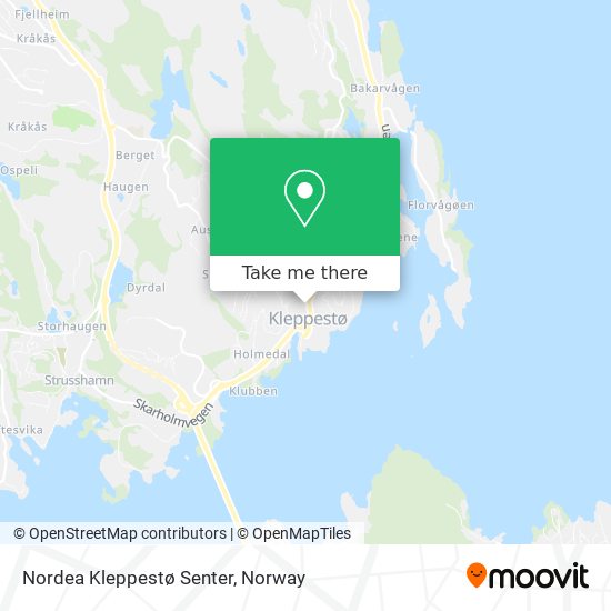 Nordea Kleppestø Senter map