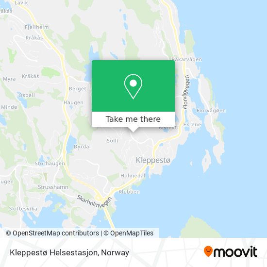 Kleppestø Helsestasjon map