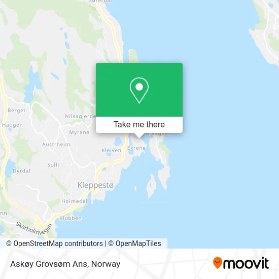 Askøy Grovsøm Ans map