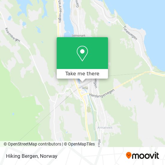 Hiking Bergen map