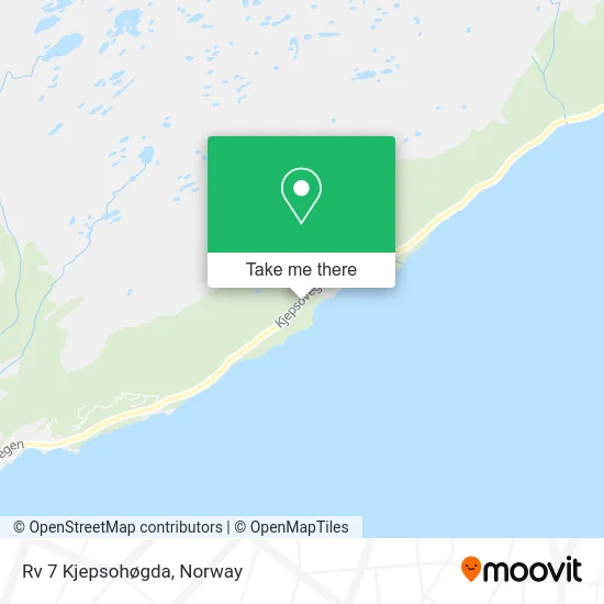 Rv 7 Kjepsohøgda map