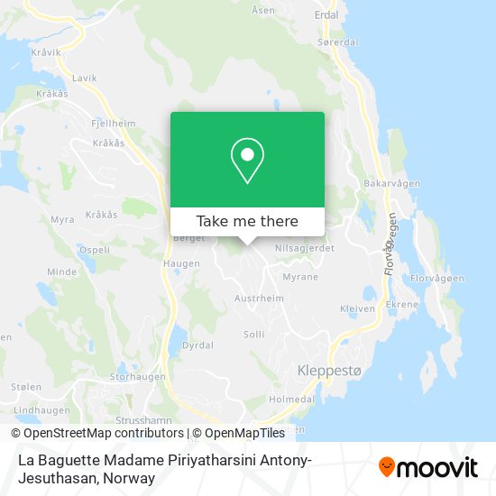 La Baguette Madame Piriyatharsini Antony-Jesuthasan map
